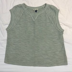 cute green muscle tank shirt